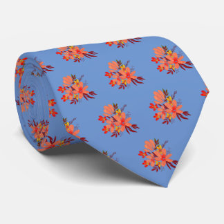 Periwinkle Floral Neck Tie Krawatte