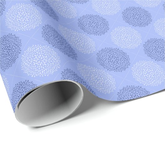 Periwinkle Floral Packpapier (Rolleneckpunkt)