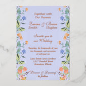 Periwinkle Folieneinladung (Vorderseite)