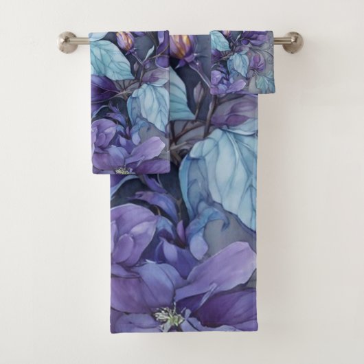 Periwinkle Garden Badhandtuch Set (Insitu)