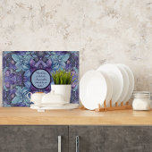 Periwinkle Garden Glass individuell anpassbar Schneidebrett