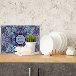 Periwinkle Garden Glass individuell anpassbar Schneidebrett