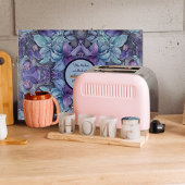 Periwinkle Garden Glass individuell anpassbar Schneidebrett