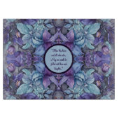 Periwinkle Garden Glass individuell anpassbar Schneidebrett (Vorderseite)