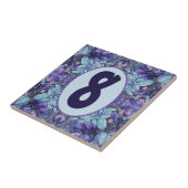 Periwinkle Garden individuell anpassbar Fliese (Seite)