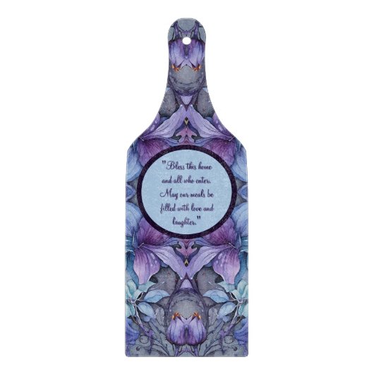 Periwinkle Garden individuell anpassbar Schneidebrett (Vorderseite)