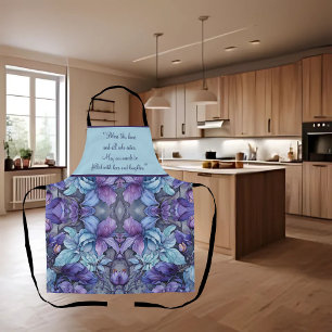 Periwinkle Garden individuell anpassbar Schürze