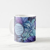 Periwinkle Garden Morning Segen Tasse (Vorderseite Links)