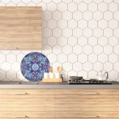 Periwinkle Garden Round Customizable Schneidebrett