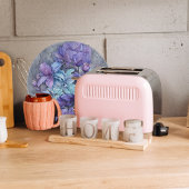 Periwinkle Garden Round Schneidebrett