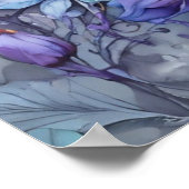 Periwinkle Garden Sessing individuell anpassbar Poster (Ecke)