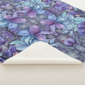 Periwinkle Garden Sherpa Blanket Sherpadecke (3/4)