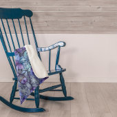 Periwinkle Garden Sherpa Blanket Sherpadecke