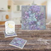 Periwinkle Garden Steinuntersetzer