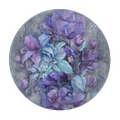Periwinkle-Garten-Rund Schneidebrett (Vorderseite)