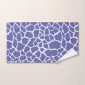 Periwinkle Giraffe Print Badhandtuch Set (Handtuch)