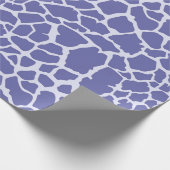 Periwinkle Giraffe Print Geschenkpapier (Ecke)