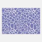 Periwinkle Giraffe Print Geschenkpapier Set (Vorderseite 3)