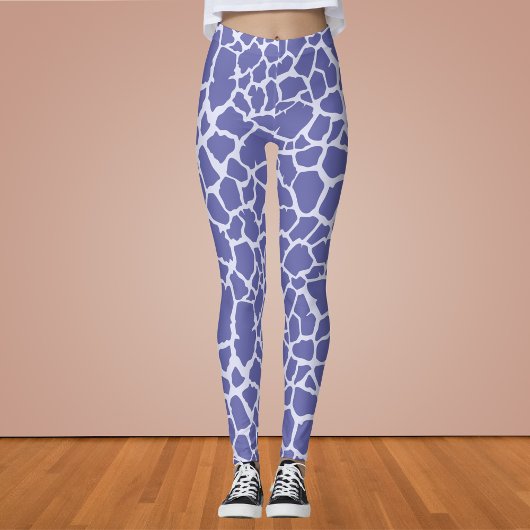 Periwinkle Giraffe Print Leggings