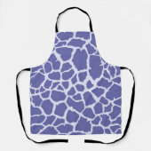 Periwinkle Giraffe Print Schürze (Vorderseite)