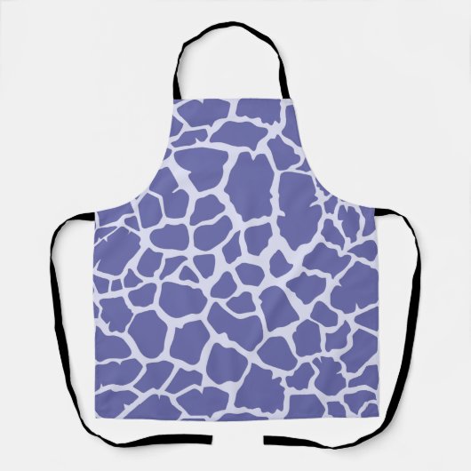 Periwinkle Giraffe Print Schürze (Vorderseite)
