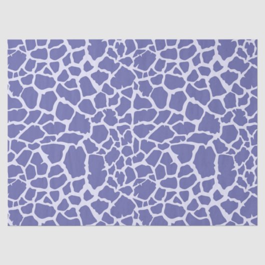 Periwinkle Giraffe Print Seidenpapier (Vorderseite)