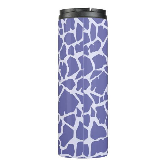 Periwinkle Giraffe Print Thermosbecher (Rückseite)