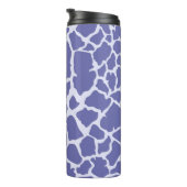 Periwinkle Giraffe Print Thermosbecher (Nach rechts gedreht)
