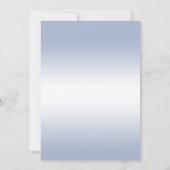 Periwinkle Glitzer & Champagne Flutes Geburtstag Einladung (Rückseite)