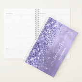 Periwinkle Glitzer Lavender Blue Girly Signature Planer (Anzeige)