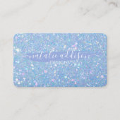 Periwinkle Glitzer Personalizable Business Cards Visitenkarte (Vorderseite)