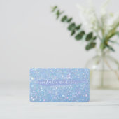 Periwinkle Glitzer Personalizable Business Cards Visitenkarte (Stehend Vorderseite)