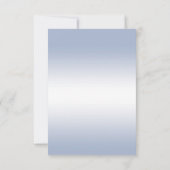 Periwinkle Glitzer & Silver Wedding Rings Save The Date (Rückseite)