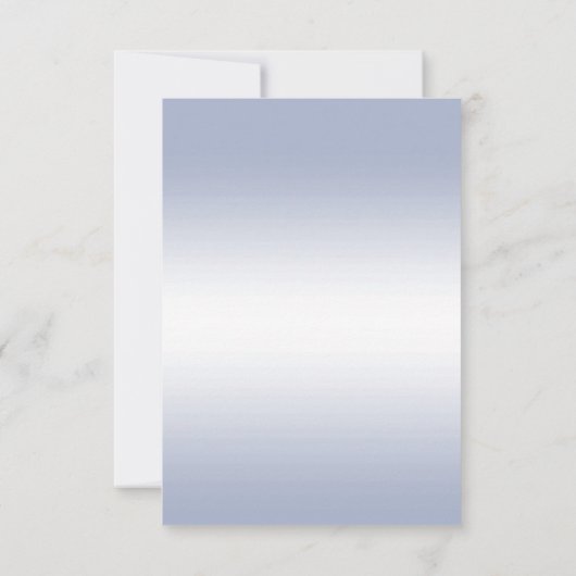 Periwinkle Glitzer & Silver Wedding Rings Save The Date (Rückseite)