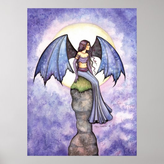 Periwinkle Gothic Fairy Art Poster Print (Vorne)