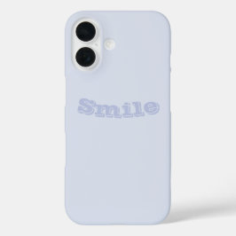 Periwinkle Gray Soft Weiß Pastellfarben iPhone 16 Hülle