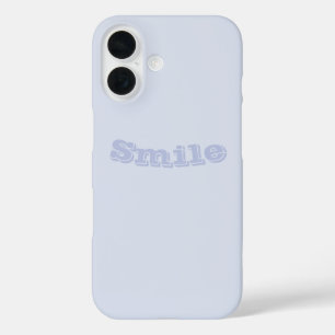 Periwinkle Gray Soft Weiß Pastellfarben iPhone 16 Hülle
