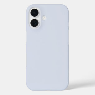 Periwinkle Gray Soft Weiß Pastellfarben iPhone 16 Hülle