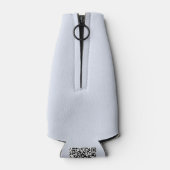 Periwinkle Gray Soft Weiß Pastellfarben Flaschenkühler (Rückseite)