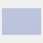 Periwinkle Gray Soft Weiß Pastellfarben Geschenkpapier Set (Vorderseite)