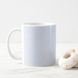 Periwinkle Gray Soft Weiß Pastellfarben Kaffeetasse