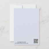 Periwinkle Gray Soft Weiß Pastellfarben Karte (Rückseite)