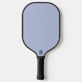 Periwinkle Gray Soft Weiß Pastellfarben Pickleball Schläger (Rückseite)