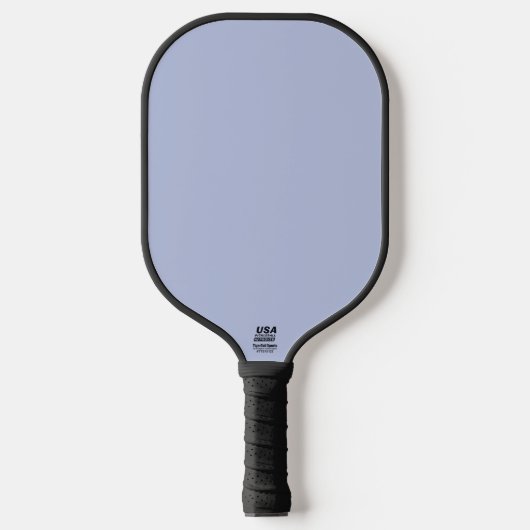 Periwinkle Gray Soft Weiß Pastellfarben Pickleball Schläger (Vorderseite)