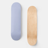 Periwinkle Gray Soft Weiß Pastellfarben Skateboard (Vorderseite)