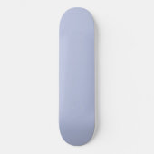 Periwinkle Gray Soft Weiß Pastellfarben Skateboard (Vorderseite)