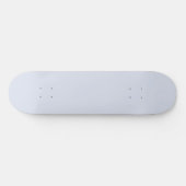 Periwinkle Gray Soft Weiß Pastellfarben Skateboard (Horizontal)