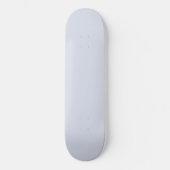 Periwinkle Gray Soft Weiß Pastellfarben Skateboard (Vorderseite)