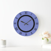 Periwinkle Große Wanduhr (Zuhause)