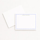 Periwinkle Hand-Painted Border Note Card Einladung